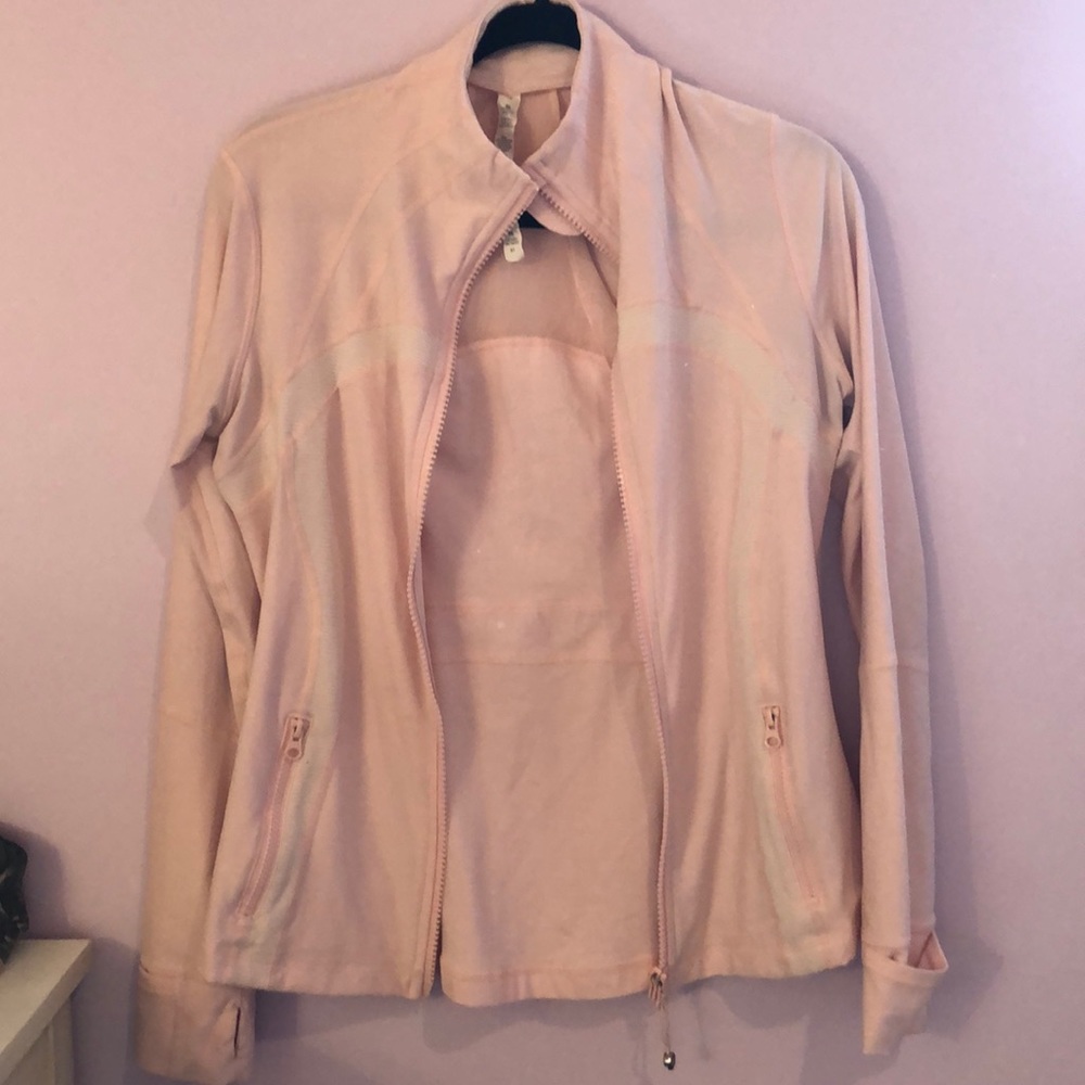 Light Pink Lululemon Zip Up Jacket